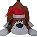 Airblown Inflatable Playful Puppy Dog wIth Santa Hat by Gemmy