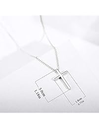 XOYOYZU Collar con colgante de cruz pequeña para mujer, collar de cruz simple, regalo de cumpleaños para el día de la madre, para mujeres y niñas