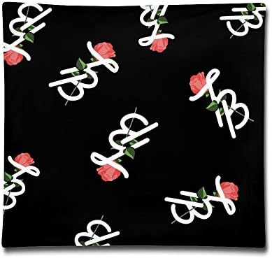 18x18 Inch Tessa Red Rose White TB Brooks Throw Pillow Case 2 Side