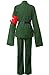 Jamcos Axis Powers Hetalia China Uniforms Cosplay Costume-Made Olive Green