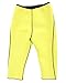 Womens Slimming Capris Pants Hot Thermo Neoprene Sweat Sauna Body Shapers Yoga Sport Leggings Black&Yellow,M