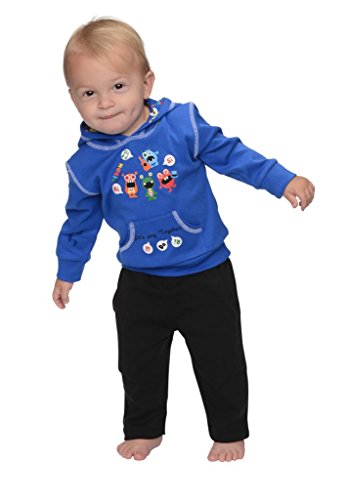 snopea Baby Boys' Hoodie Pant Set 24MOS Blue