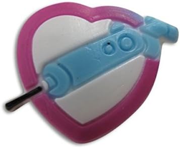Pin's pour sabot plastique compatible crocs - Pin'zz coeur seringue