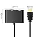 HDMI to VGA, HDMI to HDMI,GANA Active HDMI to HDMI VGA Video Converter Adapter with 3.5mm Audio Jack HDMI Adapter Converter for Tablets,Smartphones,Ultrabooks,Cameras and Camcorders -Black