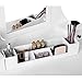 SONGMICS Vanity Set, 2 Large Sliding Drawers, Removable Makeup Organizer for Brushes Nail Polishes, Easy Assembly, Dressing Table with Mirror and Stool White URDT12W
