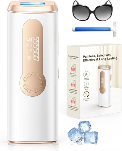 Haarlosy IPL Laser Epilator with Cooling for the Whole Body, GLY06 | Painless Pulsed Light Epilator, Innovative 3 in 1 Function, 9 Energy Levels, 999,900 Flashes, Home Use