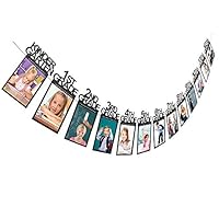 Banner - Expxon Kids Kindergarten to 12 Grade Photo Banner - Birthday Gift, Home Party Decor, Graduation Ceremony - 14X23cm