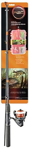 Ready 2 Fish 2-Piece Spinning Combo with 45-Piece Tackle Box, 5-Feet 6-Inch