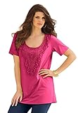 Women's Plus Size Stud Crochet Tunic