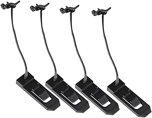 Namvo 4 Piece Removable Universal SUP Fins, Nylon Safety Reinforced Surfboard Fins, Paddleboard Tail Stern Surfboard Fins Buckle Paddle Accessories for Longboards, Inflatable Paddleboards