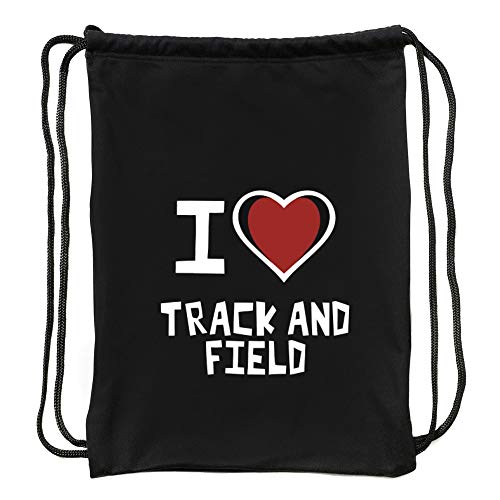 Eddany I love Track And Field Bicolor Heart Sport Bag