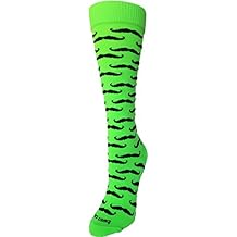 lime green tie dye softball socks