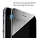 Vintar [3D Full Coverage] Anti-Spy iPhone 8 / 7 Privacy Screen Protector, 9H Tempered Glass Screen Protector, (Black)