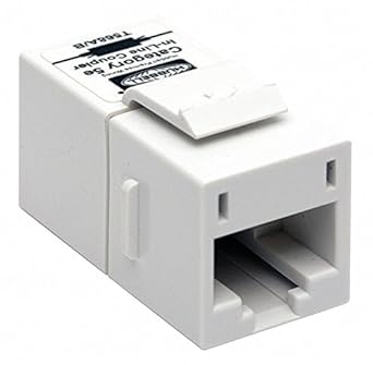 Amazon.com: Hubbell Premise Wiring Keystone Jack, White ... category 5e wiring color code 