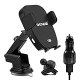 DETUOSI Qi Fast Infrared Wireless Car Charger Holder Charging Dock Auto-Clamping Design 10W for Samsung Galaxy S9/S9+/S8/S8+ 7.5W Wireless Charger for iPhone X/XS Max/XR/8/8 Plus