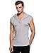 Bluetime Men's Summer Casual Hooded Sleeveless T-shirt Tank Tops (S, Gray)