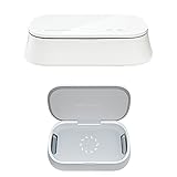 Easycare® Portable UV Light Cell Phone Sterilizer Smartphone Sanitizer Cell Phone Cleaner, SPA House for Phone, Watch and Jewelry (White)