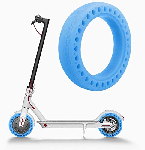 GLDYTIMES Solid Tire Replacement for Electric Scooter Xiaomi m365 / gotrax gxl V2, 8.5 inches Scooter Wheel's Replacement Explosion-Proof Solid Tire「One Piece 」 (fluorescent blue)