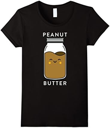 Womens Peanut Butter Jelly Matching BFF Best Friend T Shirts Tees Medium Black