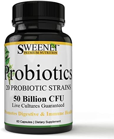 Premium Grade Probiotic 50 Billion for Men and Women, Live Cultures, Promotes Digestive & Immune Health - Shelf Life Guaranteed