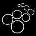KUUQA Cutting Dies Stencil Metal Template Mould - Circles(8 pcs)