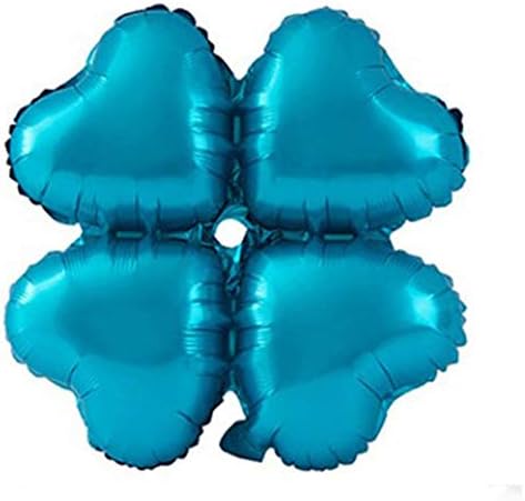 YYYYBWB Four Leaves Aluminum Film Balloon Wedding Party Decoration Heart-Shaped Aluminum Foil Balloon,H,50Pcs