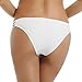 Reteron Women's Petite Strappy Side Bikini Bottoms 2 Pack (Black White, S)