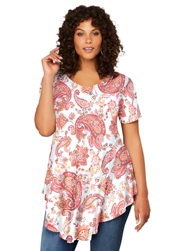 Roaman's Women's Plus Size Swing Ultra Femme Tunic