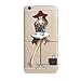 iPhone 7 Plus Case, Axiba Girl Printed Transparent TPU Carring Case Cover for iPhone 7 Plus 5.5 Inch (E)