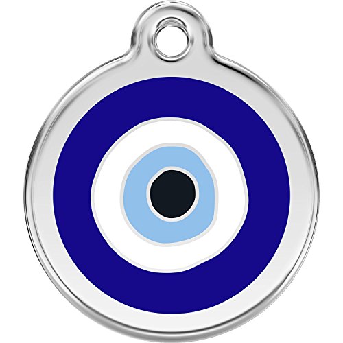 Red Dingo Personalized Evil Eye Pet ID Dog Tag (Medium)