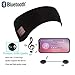 Bluetooth Headband,Azzker Bluetooth V5.0 Wireless Hands-Free Sleep Headphones Sports Headband with Detachable Ultra-Thin HD Stereo Speakers and Mic for Sleeping Yoga Calls Travel & Hiking-Gray