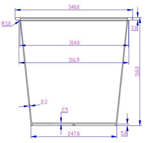 Eleganteinrichten Pflanzkübel Polyrattan quadratisch 38x38x40cm schwarz. – Bild 8