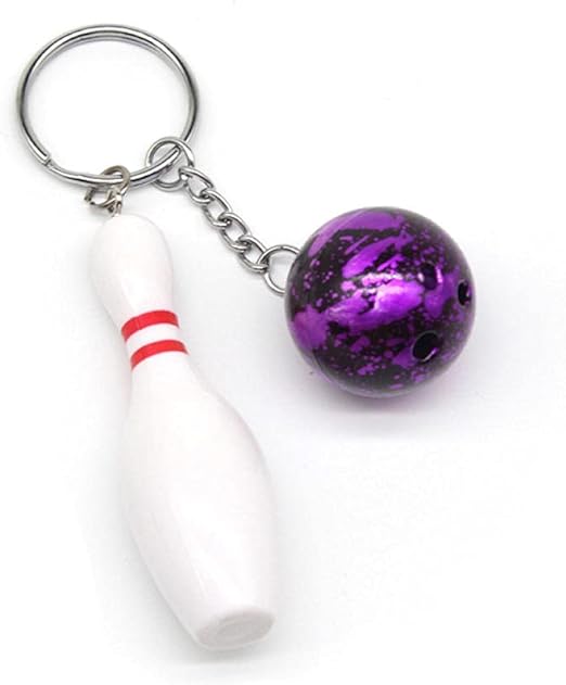 Key Rings Plastic Bowling Ball Keychain Bowling Bottle Keychain Trend