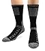 MIRMARU M204-Men's 5 Pairs Multi Performance Outdoor Sports Hiking Trekking Crew Socks (Blk,Char,Olive,Pur,Brown)