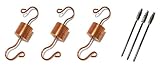Tip-Top Garden Supply Copper Hummingbird Feeder Ant Trap by, Bug Trap, Ant Guard, Ant Moat (3, Natural Copper)