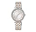 Anne Klein Women's Crystal Bezel Rose Goldtone And Silvertone Bracelet Watch