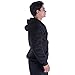 Heavyweight 1.8 lb Full-Zip Sherpa Lined Fleece Hoodies for Men Plus Sizes S - 5XL Men's Solid Jackets (XXL, Black)