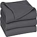 Utopia Bedding Fleece Blanket Twin Size Grey Soft Warm Bed Blanket Plush Blanket Microfiber