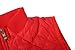 Bienzoe Women Casual Zip Quilted Sleeveless Light Weight Vest Red Size M