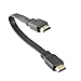 MMNNE 10inch 25CM HDMI Male to Male Cable,High-Speed HDMI HDTV Cable - Supports Ethernet, 3D Black primary