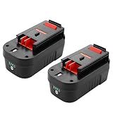 ANTRobut 2 Pack 18V 5000mAh HPB18-OPE Lithium Battery for Black and Decker 18 Volt Battery Firestorm Battery 244760-00 A1718 FS18FL FSB18 Black Decker 18V Battery