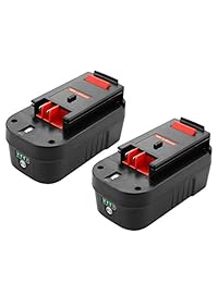 Antrobut - Pack de 2 baterías de litio HPB18 y NiCad actualizadas de 5000 mAh para Black and Decker 18 V HPB18-OPE 244760-00 A1718 FS18FL FSB18 Black Decker 18 V