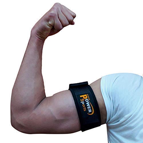 BICEP STRAPS ROCK FLEXY Occlusion Muscle Training Bands - Pair of Blood Flow Restriction Training Bands 2inch Width 17inch Long