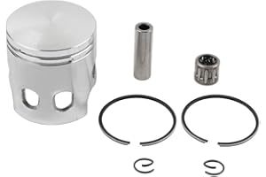 Lirun Motorcycle 47MM Piston Kit Ring 12MM Pin For Jog 80cc 2-stroke ATV Scooter Steel Silver