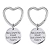 Meolin 2 Pack Not Sisters By Blood But Sisters By Heart Good Friends Keychain Friendship Gift