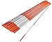 The ROP Shop | (Pack of 50 Driveway Markers, Snow Stakes, Plow Stakes, Orange Reflective Fiberglass, 5/16