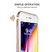 RANVOO iPhone 8 Premium Bumper Case, Compatible with iPhone 7, Flexible Protective Aluminum TPU Hybrid Bumper Frame [Support Wireless Charging] iPhone 8 Bumper & iPhone 7 Bumper, Gold [Armor]