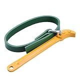 TOOLTOO Strap Wrench, Adjustable Rubber Strap Wrench / Filter Opener wrench for Opening Filter, Pipe and Tin, Yellow and Green