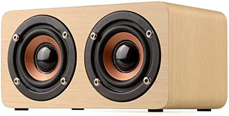 Bluetooth Speaker,Wooden Wireless Bluetooth Speaker Portable HiFi Shock Bass Altavoz Tf Caixa De Som Soundbar for iPhone Sumsung Xiaomi