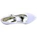 ElegantPark Women Mary Jane Pumps Closed Toe Mid Heel Lace Wedding Bridal Shoes